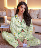 Long Sleeve Satin Pajamas