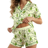 Pickle short satin pajamas for women