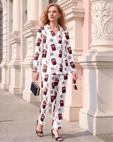 Retro Soda satin pajamas for women