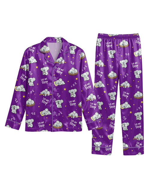 Koala long satin pajamas for women