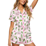 Pickle satin pajamas for women - S