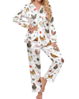 Chicken satin pajamas for women