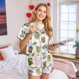 Pickle satin pajamas for women