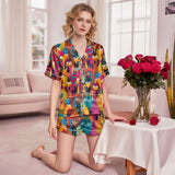 Chicken satin pajamas for women