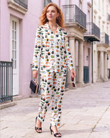 Sushi long satin pajamas for women