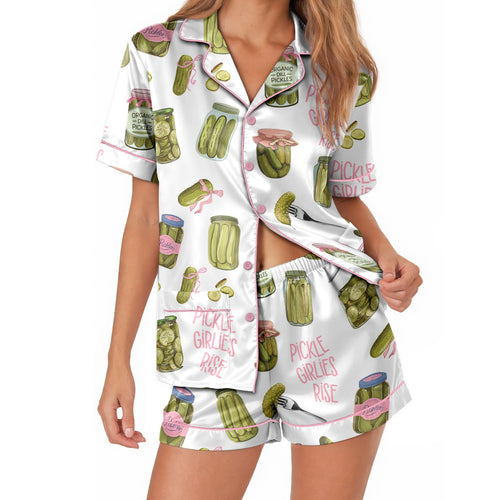 Pickle satin pajamas for women - S