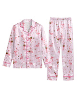 Flamingo satin pajamas for women - S