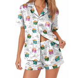 Dumpster fire satin pajamas for women - S