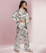 Corgi long satin pajamas for women