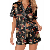 Mushroom satin pajamas for women - S