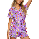 Taco Fast Food satin pajamas for women - S