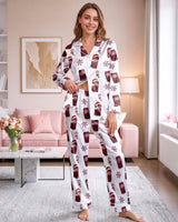 Retro Soda satin pajamas for women - L