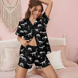 Dinosaur satin pajamas for women - XL