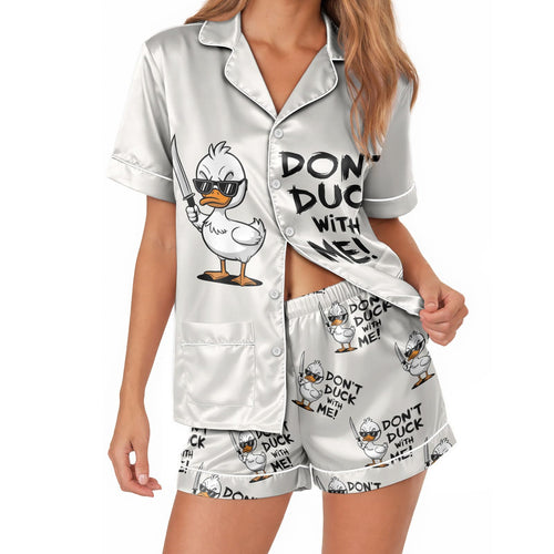 Duck satin pajamas for women - S