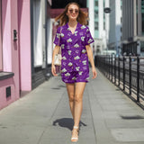 Koala short satin pajamas for women