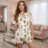 Pickle satin pajamas for women - L