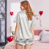 Duck satin pajamas for women - XL