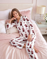 Retro Soda satin pajamas for women - 2XL