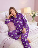 Koala long satin pajamas for women