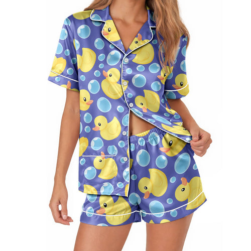 Rubber Duck satin pajamas for women - S