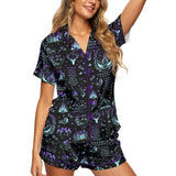 Romantic Fae Fantasy short satin pajamas for women