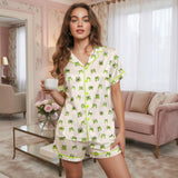 Frog satin pajamas for women - L