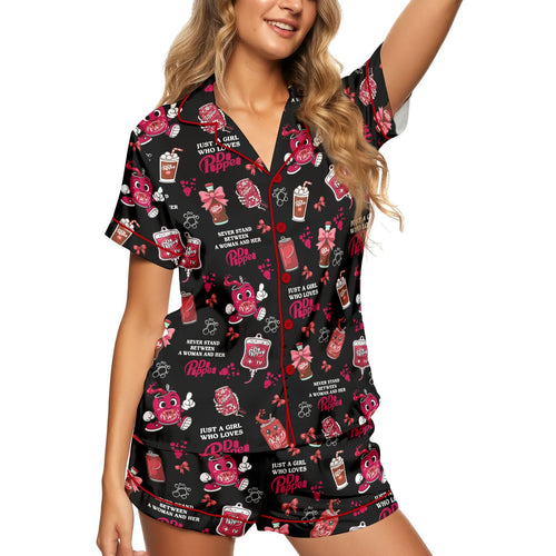 Retro Soda satin pajamas for women - S