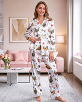Chicken satin pajamas for women - L