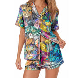 Cat satin pajamas for women - S
