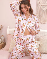 Reindeer satin pajamas for women - XL