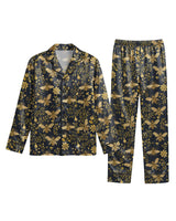 Bee long satin pajamas for women