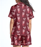 Cherry Soda Pop satin pajama set view 2