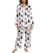 Emerald Witch Musical women's satin pajama set