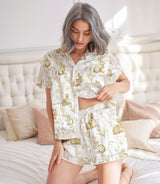 Rabbit satin pajama set view 5