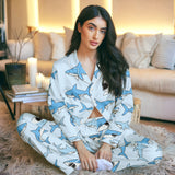 Shark thick pajama set view 3
