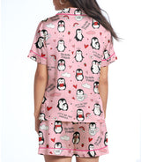 Penguin satin pajama set view 2