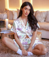 Inspirational Quote satin pajama set view 6