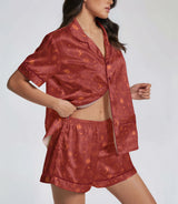 Celestial satin pajama set view 4
