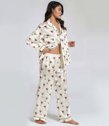 Martini satin pajama set view 3