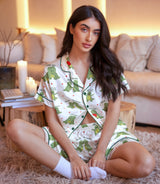 Dinosaur satin pajama set view 6
