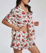 Spooky Christmas satin pajama set view 4