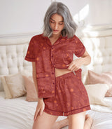 Celestial satin pajama set view 5