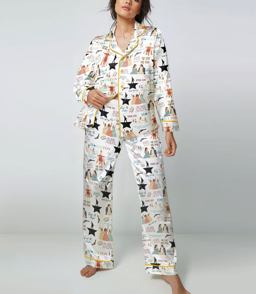 Revolution Musical satin pajama set view 2