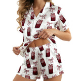 Cherry Soda Pop satin pajama set view 2