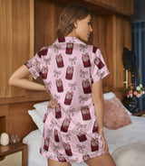 Cherry Soda Pop satin pajama set view 7