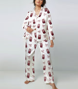 Cherry Soda Pop satin pajama set view 2