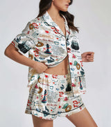 Vampire Romance satin pajama set view 4