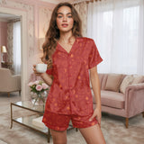 Celestial satin pajama set view 4