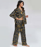 Bookish Fantasy Assassin satin pajama set view 3