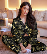 Winged Warrior satin pajama set view 5
